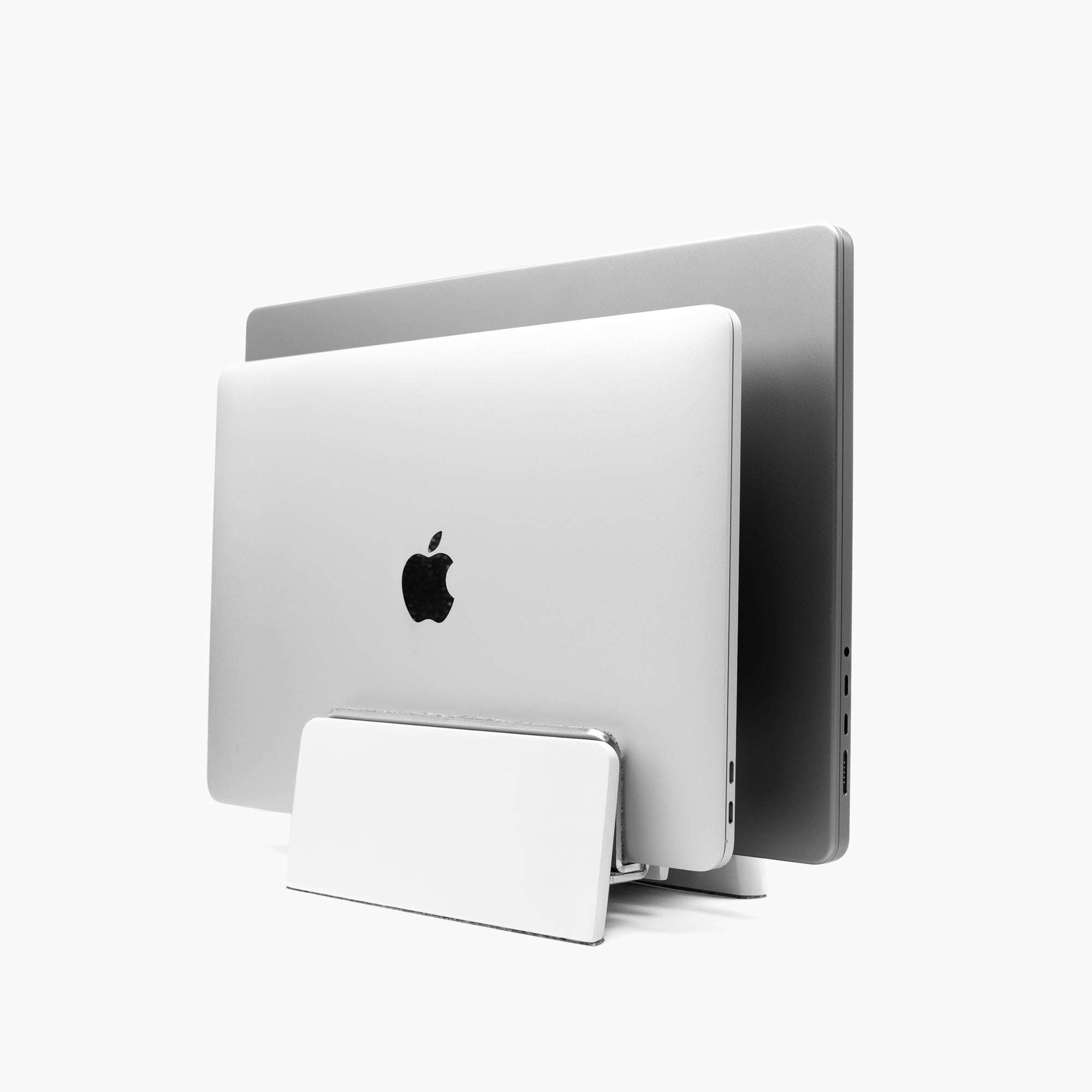 Vertical Laptop Stand | Adjustable | White