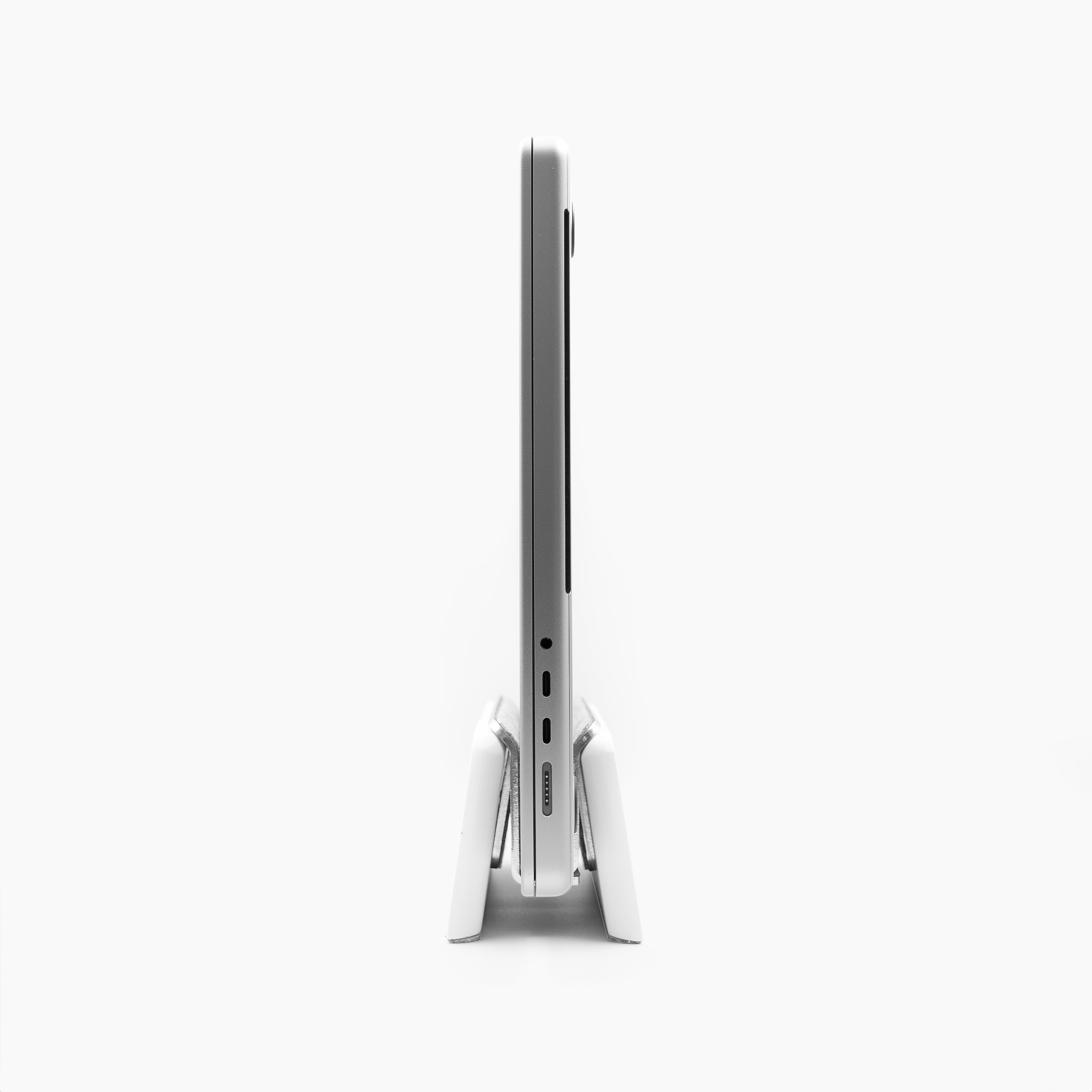 Vertical Laptop Stand | Adjustable | White