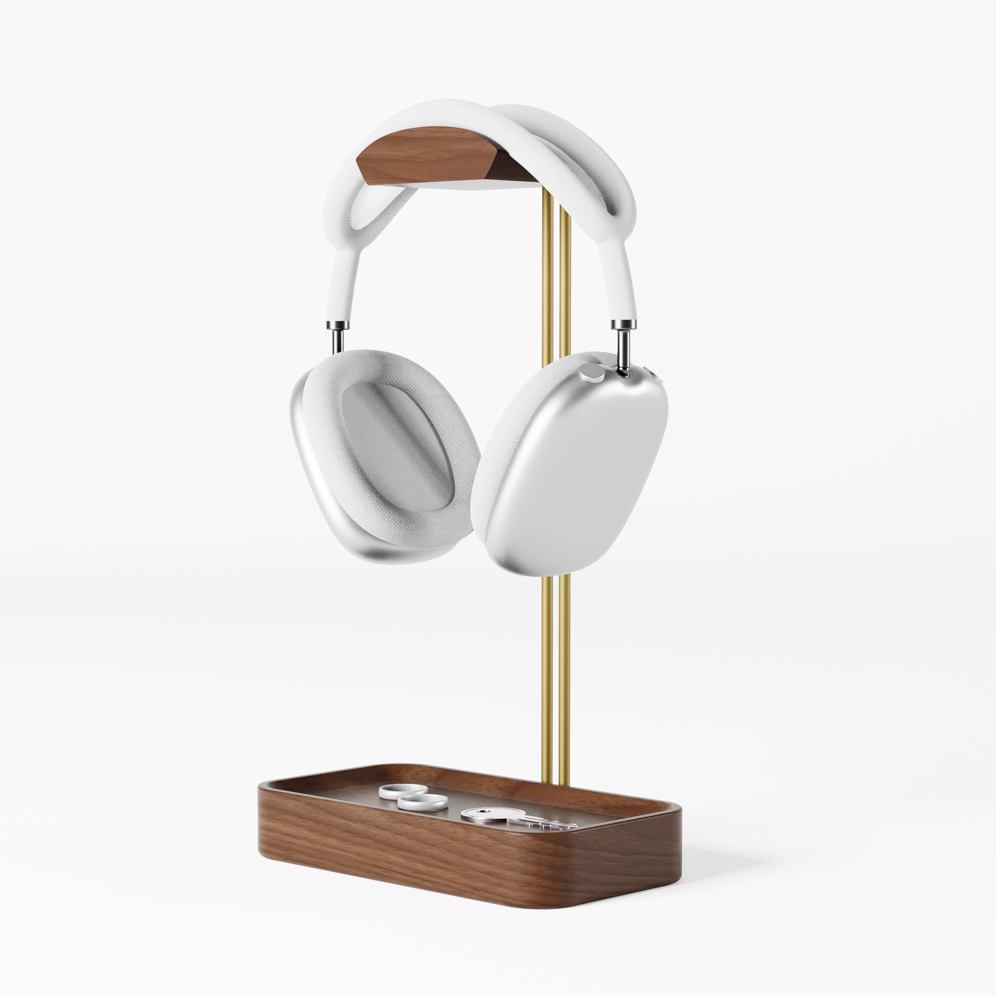 Headphone Stand in Walnut Wood Headset Holder Grovemade Alternative